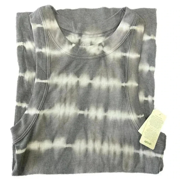 NEW Aerie Tie Dye Grey relax fit long Tank - Picture 3 of 4